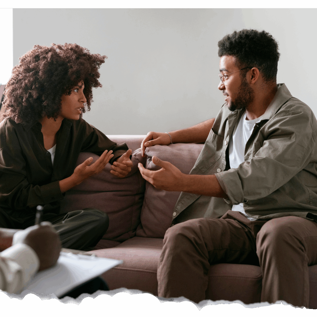 Woman reflecting during a therapy session, symbolizing a slow dating and therapy journey toward emotional healing